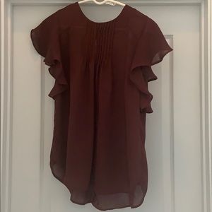 Ann Taylor Burgundy blouse